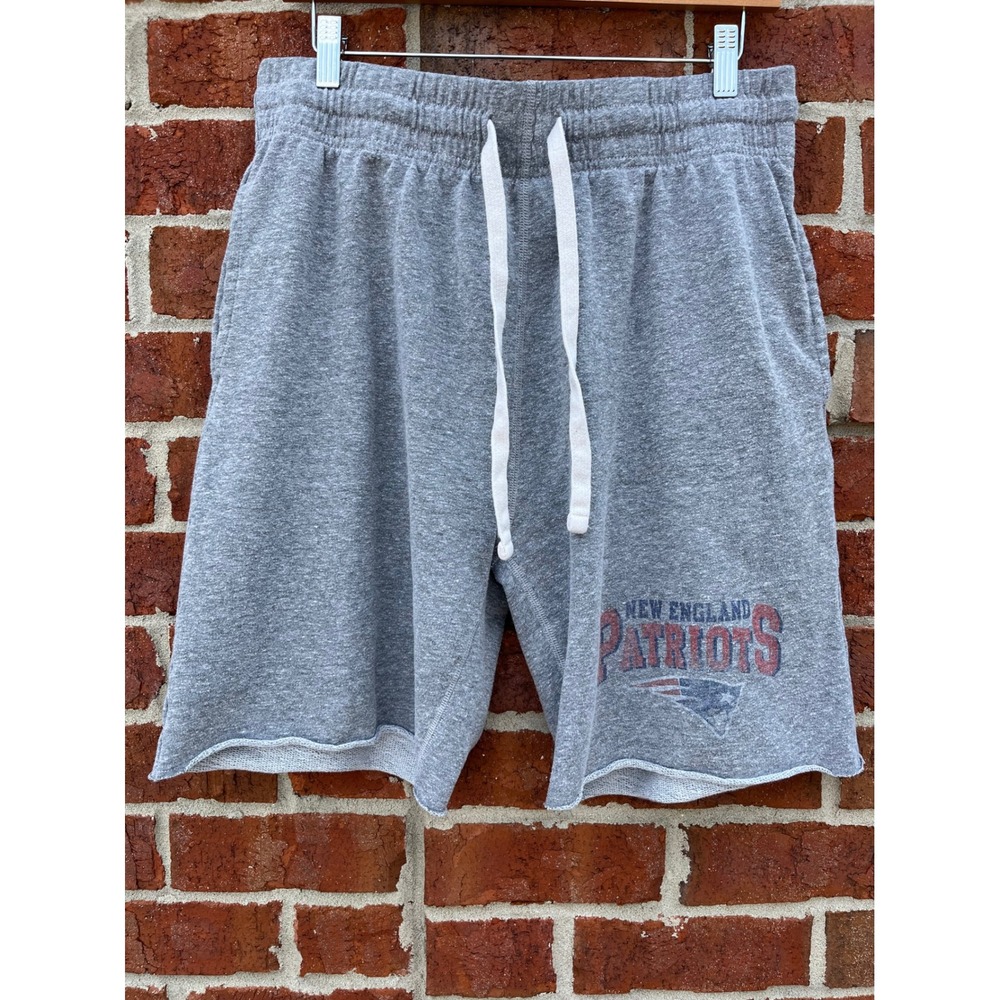 NFL New England Patriots Lounge Shorts Mens Large Gray French Terry Sleepwear